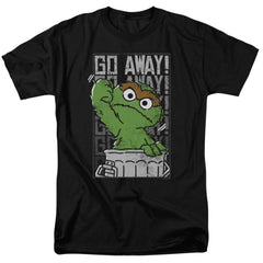 Sesame Street Go Away Men's 18/1 Cotton Short-Sleeve T-Shirt