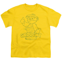 Sesame Street Grouchy Youth 18/1 100% Cotton Short-Sleeve T-Shirt