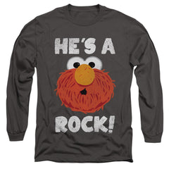 Sesame Street He's A Rock Men's 18/1 Cotton Long-Sleeve T-Shirt