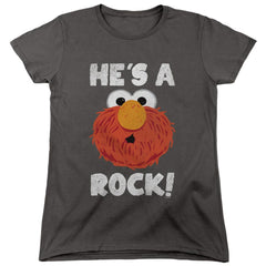 Sesame Street He's A Rock Women's 18/1 Cotton Short-Sleeve T-Shirt