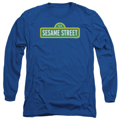 Sesame Street Logo Men's 18/1 Cotton Long-Sleeve T-Shirt