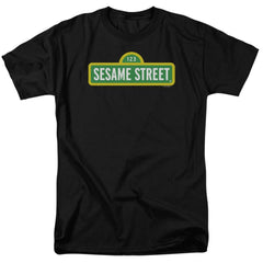 Sesame Street Logo Men's 18/1 Cotton Short-Sleeve T-Shirt