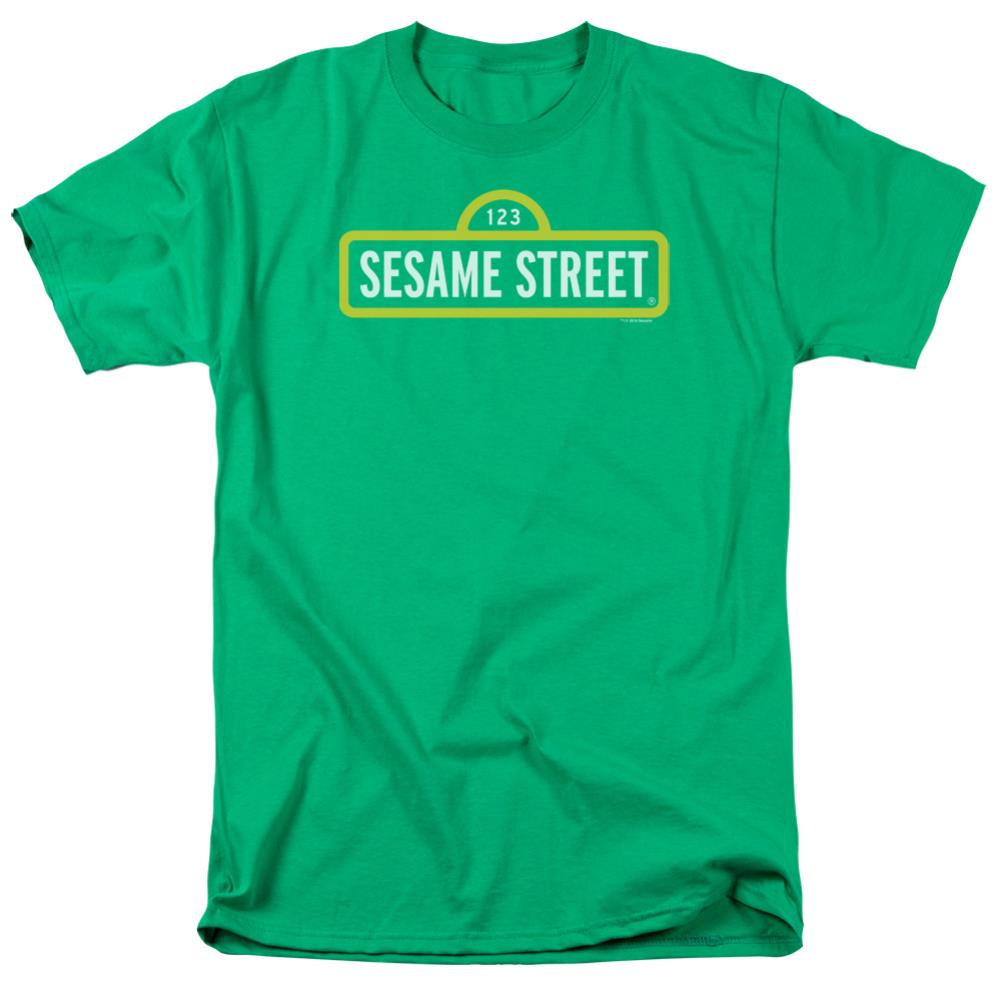 Sesame Street Logo Men's 18/1 Cotton Short-Sleeve T-Shirt