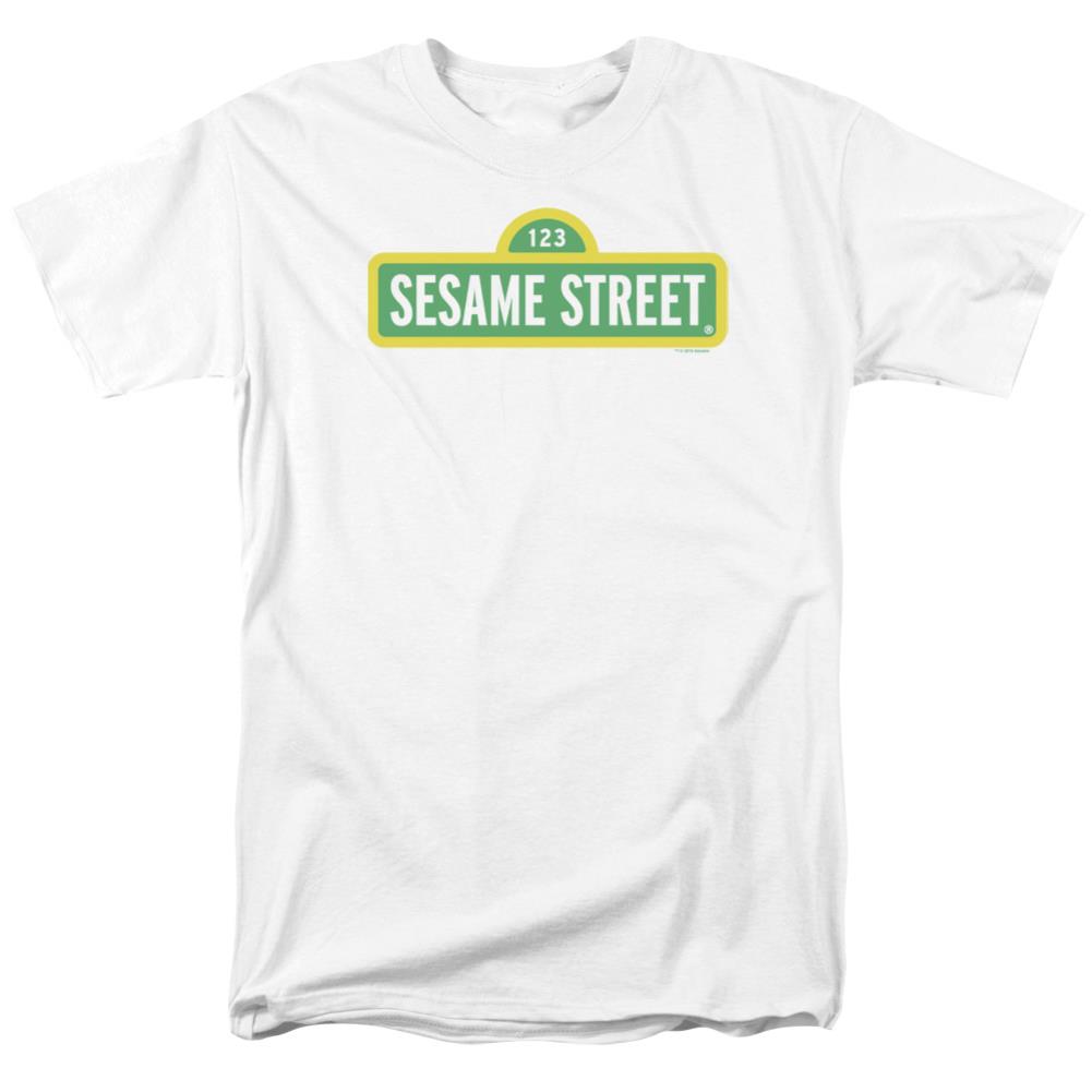 Sesame Street Logo Men's 18/1 Cotton Short-Sleeve T-Shirt