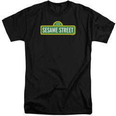 Sesame Street Logo Men's 18/1 Tall Cotton Short-Sleeve T-Shirt
