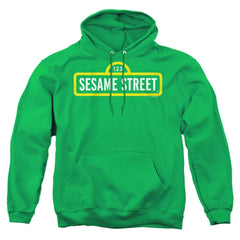 Sesame Street Logo Men's Pull-Over 75 25 Poly Hoodie