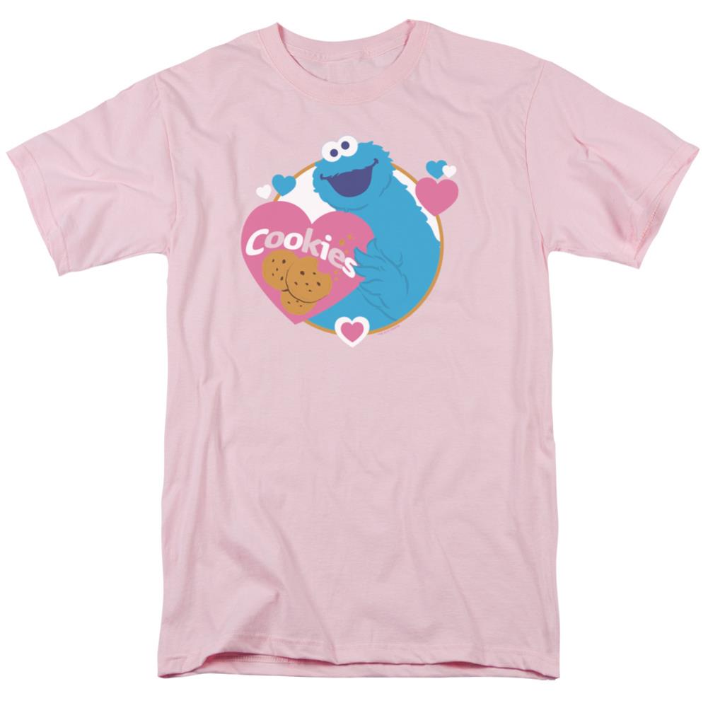 Sesame Street Love Cookies Men's 18/1 Cotton Short-Sleeve T-Shirt