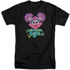 Sesame Street Magical Girl Abby Cadabby Men's 18/1 Tall Cotton Short-Sleeve T-Shirt