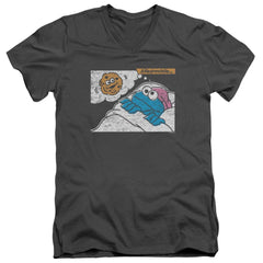 Sesame Street Meanwhile Men's 30/1 Cotton Slim V-Neck T-Shirt
