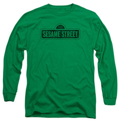 Sesame Street One Color Dark Men's 18/1 Cotton Long-Sleeve T-Shirt