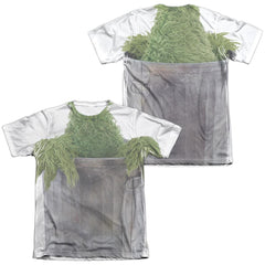 Sesame Street Oscar Costume (Front/Back Print) Men's Regular Fit Poly Cotton Short-Sleeve T-Shirt