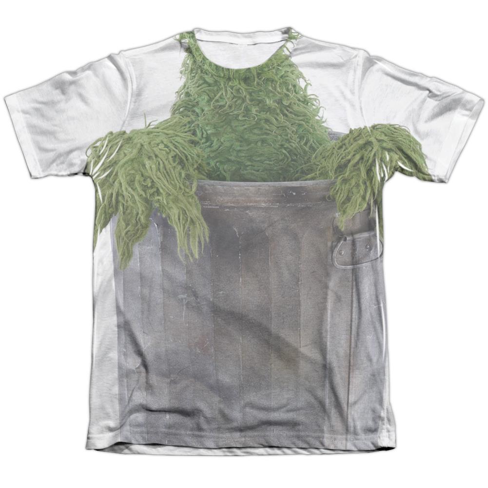 Sesame Street Oscar Costume Men's Regular Fit Poly Cotton Short-Sleeve T-Shirt