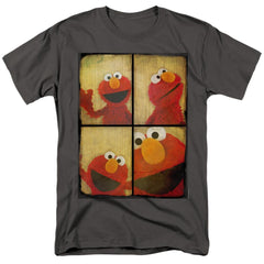 Sesame Street Photo Booth Elmo Men's 18/1 Cotton Short-Sleeve T-Shirt