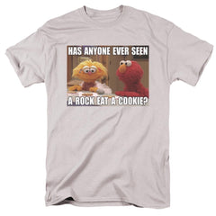 Sesame Street Rock Eat A Cookie Men's 18/1 Cotton Short-Sleeve T-Shirt