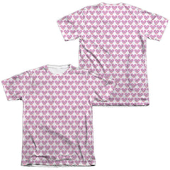 Sesame Street Simple Abby Pattern (Front/Back Print) Men's Regular Fit Poly Cotton Short-Sleeve T-Shirt