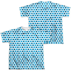 Sesame Street Simple Cookie Pattern (Front/Back Print) Youth Regular Fit Poly Short-Sleeve T-Shirt