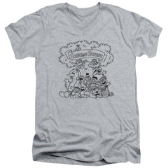 Sesame Street Simple Street Men's 30/1 Cotton Slim V-Neck T-Shirt