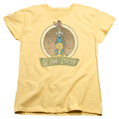 Sesame Street Stacked Group Women's 18/1 Cotton Short-Sleeve T-Shirt