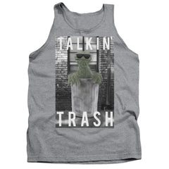 Sesame Street Talkin Trash Men's 18/1 Cotton Tank Top
