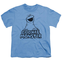 Sesame Street Vintage Cookie Monster Youth 18/1 100% Cotton Short-Sleeve T-Shirt