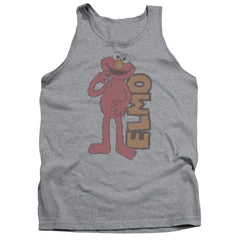 Sesame Street Vintage Elmo Men's 18/1 Cotton Tank Top