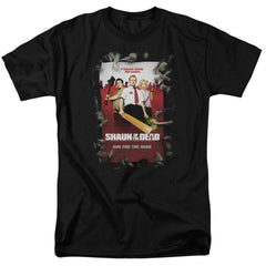 Shaun Of The Dead Poster Men's 18/1 Cotton Short-Sleeve T-Shirt