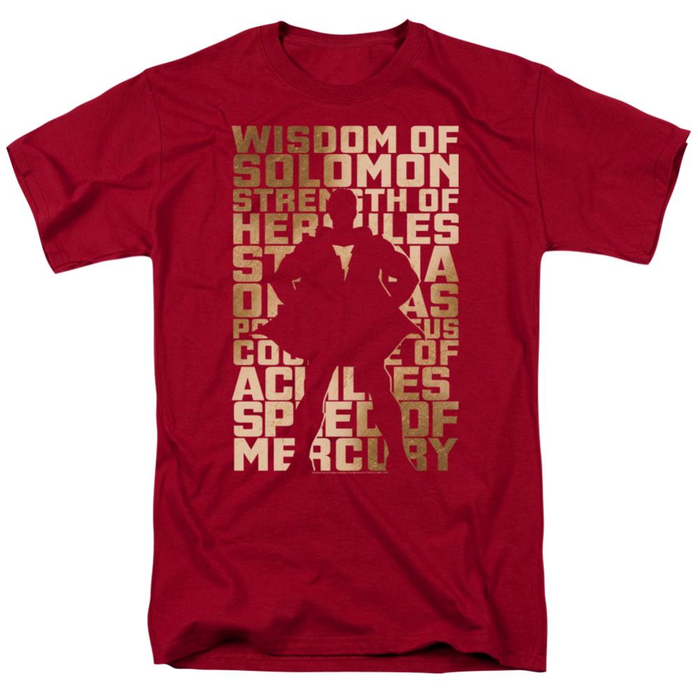 Shazam Movie Sihouette Men's 18/1 Cotton SS T
