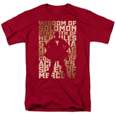 Shazam Movie Sihouette Men's 18/1 Cotton SS T