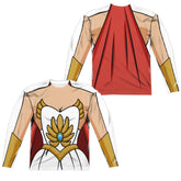 She-Ra Costume (Front/Back Print) Men's Regular Fit Polyester Long-Sleeve T-Shirt