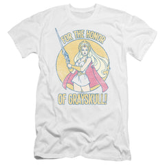 She-Ra Honor Of Grayskull Men's Ultra-Soft 30/1 Cotton Slim Short-Sleeve T-Shirt