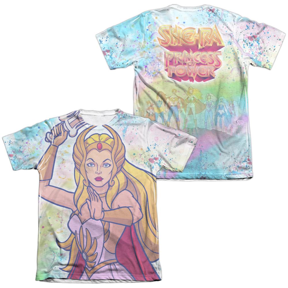 She-Ra Title (Front/Back Print) Men's Regular Fit Poly Cotton Short-Sleeve T-Shirt