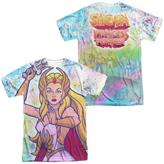 She-Ra Title (Front/Back Print) Men's Regular Fit Polyester Short-Sleeve T-Shirt