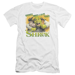 Shrek Ogres Need Love Men's Ultra-Soft 30/1 Cotton Slim Short-Sleeve T-Shirt