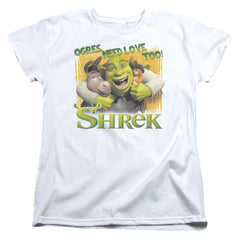 Shrek Ogres Need Love Women's 18/1 Cotton Short-Sleeve T-Shirt