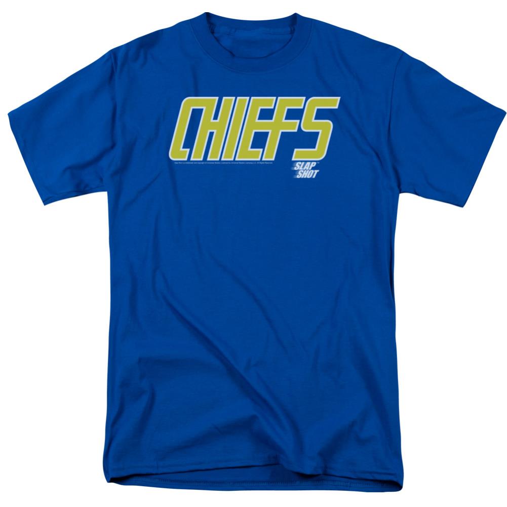 Slap Shot Chiefs Logo Men's 18/1 Cotton Short-Sleeve T-Shirt