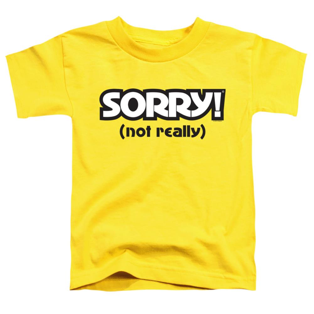 Sorry Not Sorry Toddler 18/1 Cotton Short-Sleeve T-Shirt