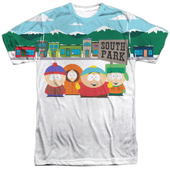 South Park Boys And Sign Men's Regular Fit Polyester Short-Sleeve T-Shirt