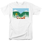 South Park Bus Stop Men's 18/1 Cotton Short-Sleeve T-Shirt
