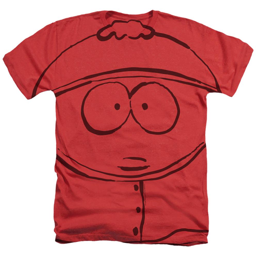 South Park Cartman Men's 30/1 Cotton Poly SS Heather T