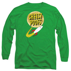 South Park Cheesy Poofs Men's 18/1 Cotton Long-Sleeve T-Shirt