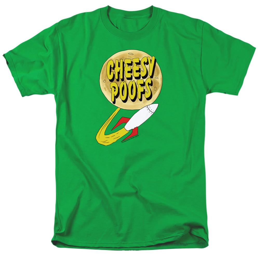 South Park Cheesy Poofs Men's 18/1 Cotton Short-Sleeve T-Shirt