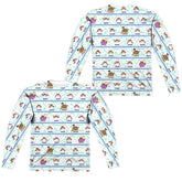 South Park Chef Vibing (Front/Back Print) Men's Regular Fit Polyester Long-Sleeve T-Shirt