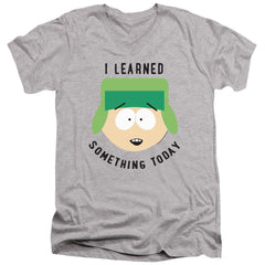 South Park I Learned Something Today Men's 30/1 Cotton Slim V-Neck T-Shirt