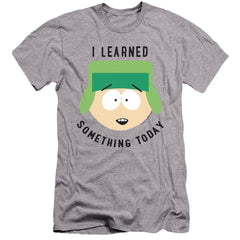 South Park I Learned Something Today Men's Ultra-Soft 30/1 Cotton Slim Short-Sleeve T-Shirt