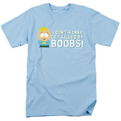 South Park Killed By Boobs Men's 18/1 Cotton Short-Sleeve T-Shirt