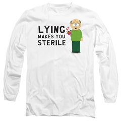 South Park Lying Makes You Sterile Men's 18/1 Cotton Long-Sleeve T-Shirt