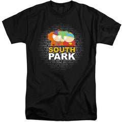 South Park Lyrics Men's 18/1 Tall Cotton Short-Sleeve T-Shirt