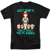 South Park Pc Babies Men's 18/1 Cotton Short-Sleeve T-Shirt
