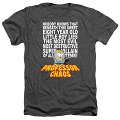 South Park Professor Chaos Men's 30/1 Heather 60 40 Poly Short-Sleeve T-Shirt