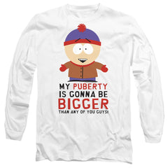 South Park Puberty Men's 18/1 Cotton Long-Sleeve T-Shirt